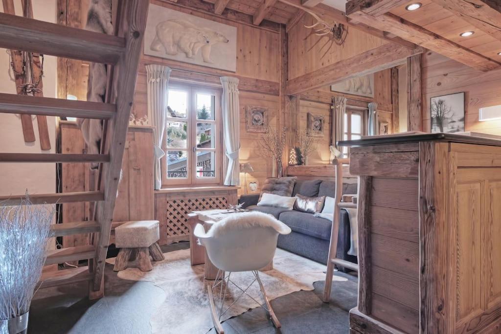 Duplex Chaleureux Au Coeur De Megeve 2 P Apartment Luaran gambar